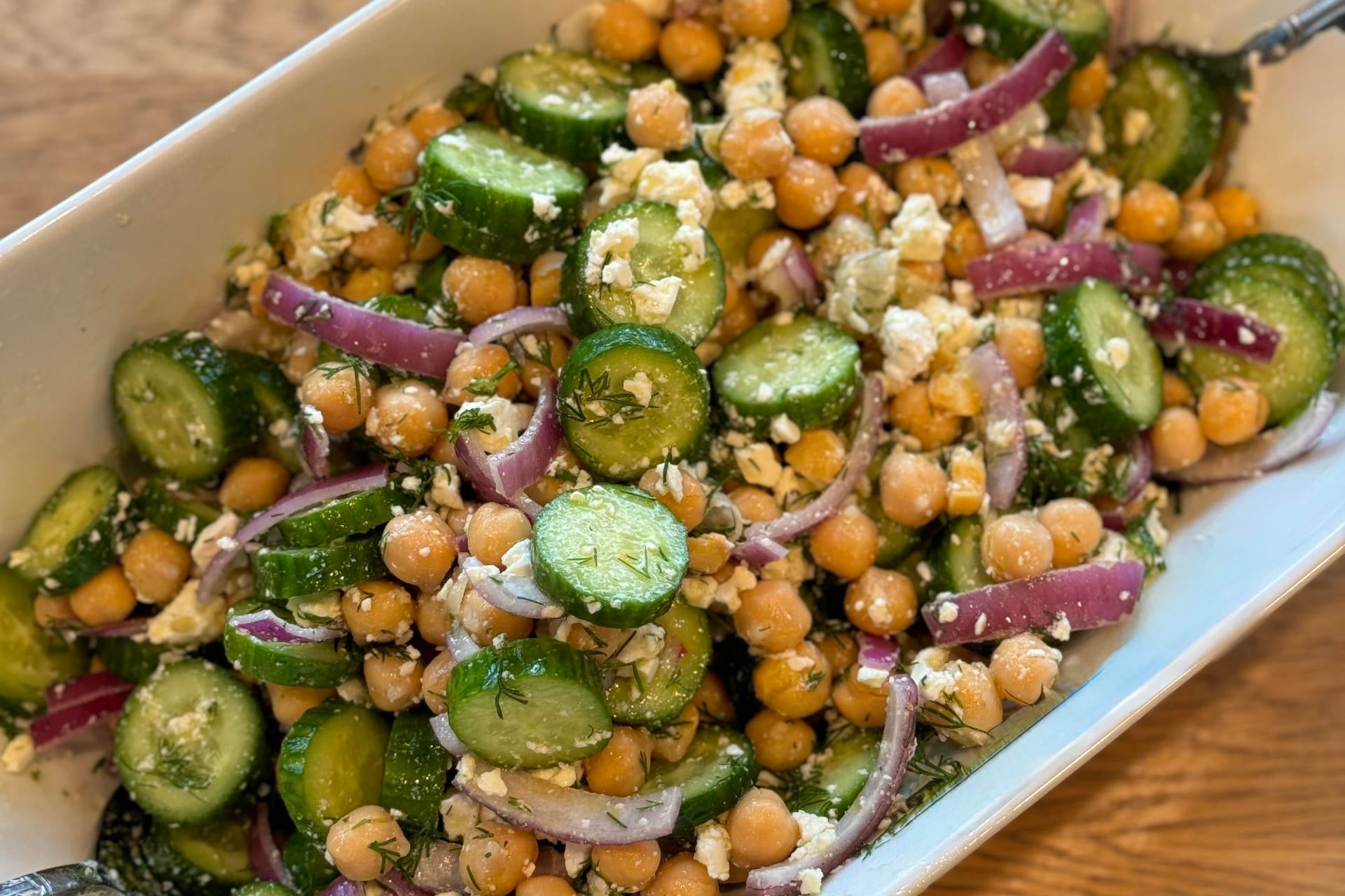 Cucumber & Chickpea Salad