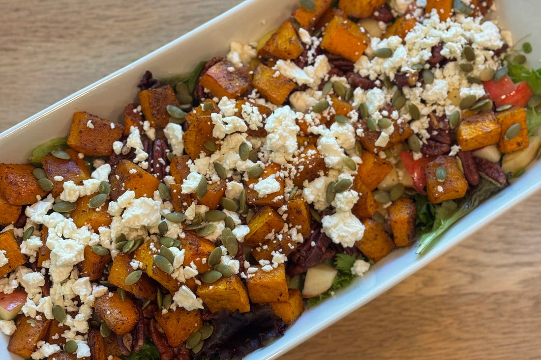 Apple Pecan Butternut Squash Salad